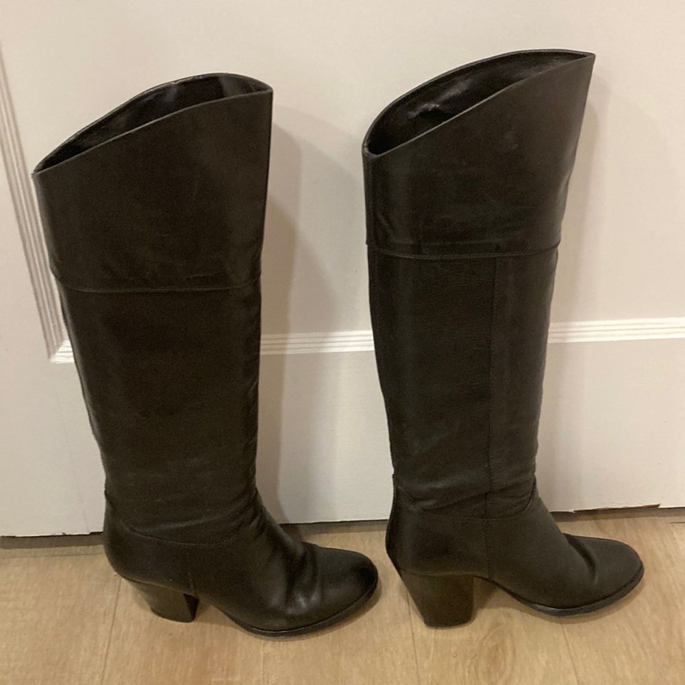 Black Tall Boots 3” Heels